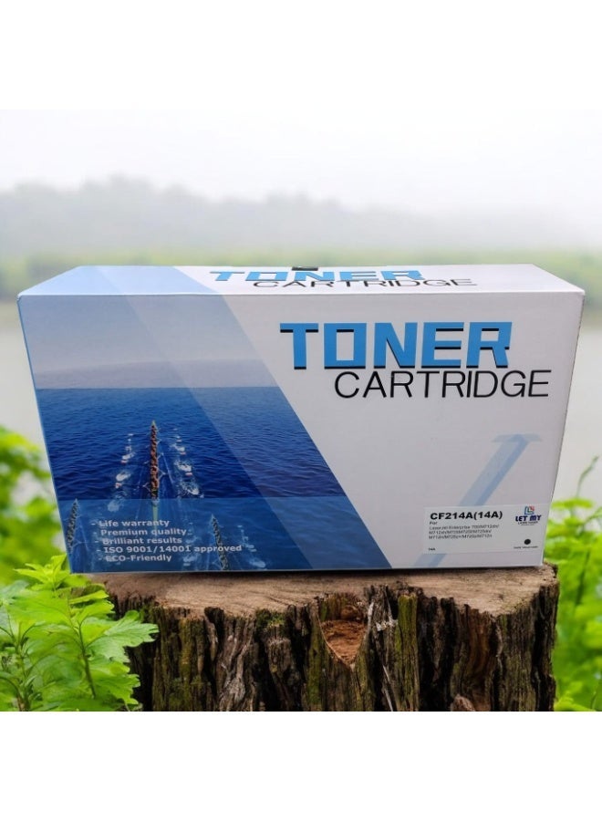 LET MY 14A CF214A Compatible Toner Cartridge For HP LaserJet Enterprise 700 M712 M725 Prtiner (CF 214A) 14 A Replacement Office Consumable Premium Printing Print High Yield BK - Image 4